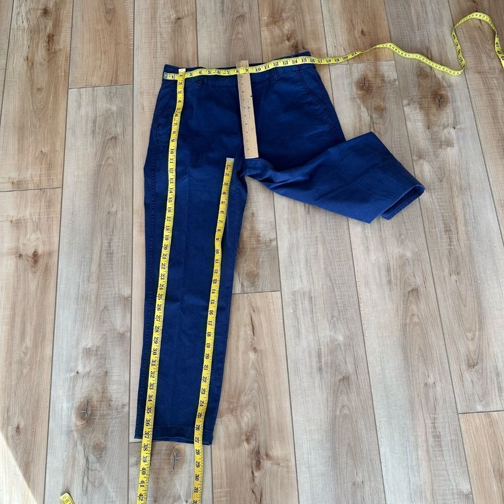 Coldwater Creek Cotton Chino Pants Navy Blue Size 8 - Picture 3 of 14